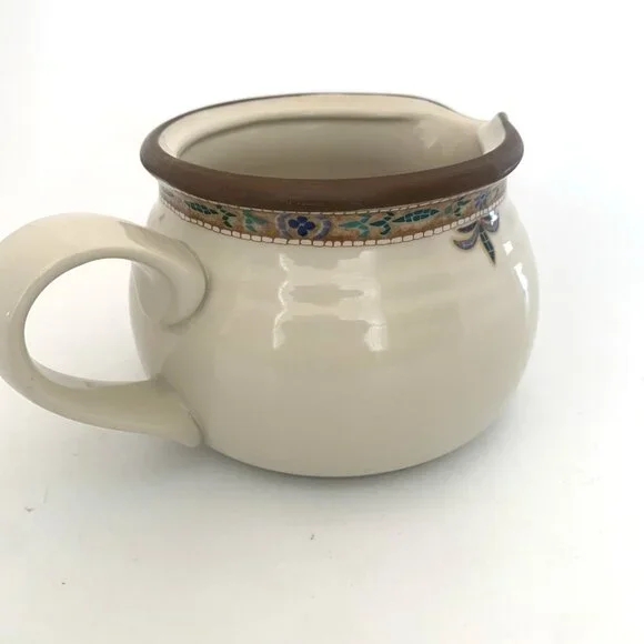 Noritake Chaparral Round Gravy Boat Pitcher 8482 Stoneware 4.5" Width - Picture 4 of 8